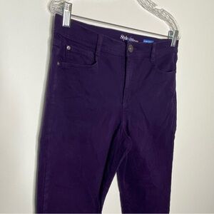 Style & Co. Petite Purple Tummy Control Jeans